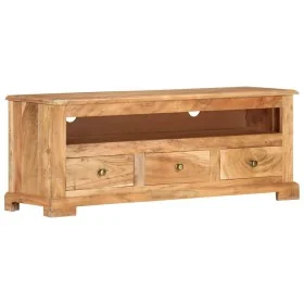 Mueble de TV madera maciza de acacia marrón 110x30x40 cm de , Muebles TV - Ref: Foro24-337850, Precio: 209,74 €, Descuento: %