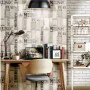 Urban Friends & Coffee Papel pintado tablas madera palabras gris negro de , Papel pintado - Ref: Foro24-425305, Precio: 20,44...