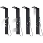 Sistema de panel de ducha aluminio negro mate de , Boquillas de chorro para bañeras y duchas - Ref: Foro24-142373, Precio: 17...