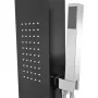 Sistema de panel de ducha aluminio negro mate de , Boquillas de chorro para bañeras y duchas - Ref: Foro24-142373, Precio: 17...