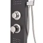 Sistema de panel de ducha aluminio negro mate de , Boquillas de chorro para bañeras y duchas - Ref: Foro24-142373, Precio: 17...