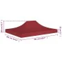 Techo de carpa para celebraciones burdeos 4,5x3 m 270 g/m² de , Cubiertas para carpas y cenadores - Ref: Foro24-315370, Preci...