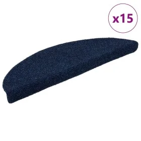Alfombrilla autoadhesiva escalera 15 uds 65x21x4 cm azul marino de , Alfombrillas para escalones - Ref: Foro24-322357, Precio...