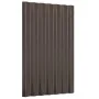 Paneles de tejado 12 unidades acero recubierto marrón 60x36 cm de , Tejas y baldosas para techo - Ref: Foro24-319125, Precio:...