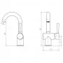 SCHÜTTE Grifo monomando mezclador de lavabo CORNWALL cromado de , Grifos - Ref: Foro24-425791, Precio: 88,80 €, Descuento: %