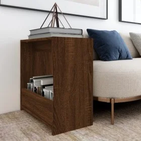 Mesa auxiliar madera contrachapada roble marrón 50x26x50 cm de , Mesas auxiliares - Ref: Foro24-826631, Precio: 32,94 €, Desc...