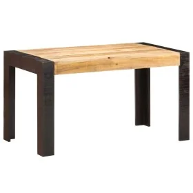 Mesa de comedor madera maciza de mango en bruto 140x70x76 cm de , Mesas de cocina y de comedor - Ref: Foro24-289654, Precio: ...