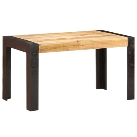Mesa de comedor madera maciza de mango en bruto 140x70x76 cm de , Mesas de cocina y de comedor - Ref: Foro24-289654, Precio: ...