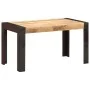 Mesa de comedor madera maciza de mango en bruto 140x70x76 cm de , Mesas de cocina y de comedor - Ref: Foro24-289654, Precio: ...