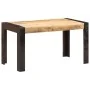 Mesa de comedor madera maciza de mango en bruto 140x70x76 cm de , Mesas de cocina y de comedor - Ref: Foro24-289654, Precio: ...