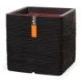 Capi Maceta cuadrada Nature Rib negro 50x50 cm de , Maceteros y jardineras - Ref: Foro24-429055, Precio: 145,39 €, Descuento: %