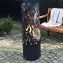 Esschert Design Brasero Flames de acero al carbono negro FF408 de , Chimeneas - Ref: Foro24-422498, Precio: 246,63 €, Descuen...