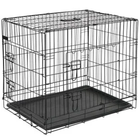 @Pet Transportín para perros metal negro 63x44x50,5 cm 15001 by , Pet carriers and boxes - Ref: Foro24-413718, Price: 46,31 €...