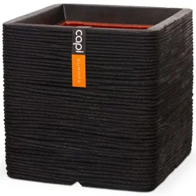 Capi Macetero Nature Rib cuadrado negro 30x30 cm KBLR902 by , Pots and planters - Ref: Foro24-424204, Price: 48,51 €, Discoun...