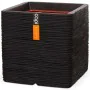 Capi Macetero Nature Rib cuadrado negro 30x30 cm KBLR902 de , Maceteros y jardineras - Ref: Foro24-424204, Precio: 48,51 €, D...