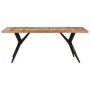 Mesa de comedor madera maciza de acacia 200x90x76 cm de , Mesas de cocina y de comedor - Ref: Foro24-323571, Precio: 389,80 €...