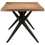 Mesa de comedor madera maciza de acacia 200x90x76 cm de , Mesas de cocina y de comedor - Ref: Foro24-323571, Precio: 389,80 €...