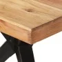 Mesa de comedor madera maciza de acacia 200x90x76 cm de , Mesas de cocina y de comedor - Ref: Foro24-323571, Precio: 389,80 €...