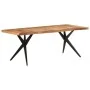 Mesa de comedor madera maciza de acacia 200x90x76 cm de , Mesas de cocina y de comedor - Ref: Foro24-323571, Precio: 389,80 €...