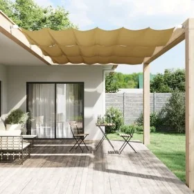 Toldo vertical beige 180x270 cm tela oxford de , Sombrillas - Ref: Foro24-148269, Precio: 28,11 €, Descuento: %
