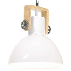 Lámpara colgante industrial 25 W blanca redonda 30 cm E27 de , Lámparas - Ref: Foro24-320539, Precio: 65,18 €, Descuento: %