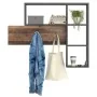 FMD Perchero de pared 4 compartimentos abiertos gris marrón oscuro de , Percheros para sombreros y abrigos - Ref: Foro24-4338...