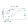 SCHÜTTE Grifo mezclador de fregadero FALCON baja presión cromado de , Grifos - Ref: Foro24-438720, Precio: 59,44 €, Descuento: %