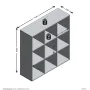 FMD Estantería con 9 compartimentos blanco de , Librerías y estanterías - Ref: Foro24-429434, Precio: 149,24 €, Descuento: %