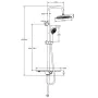 SCHÜTTE Set de ducha fija con bandeja AQUASTAR antracita-cromo by , shower heads - Ref: Foro24-434594, Price: 116,63 €, Disco...