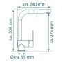 SCHÜTTE Mezclador de fregadero con caño extraíble LONDON grafito mate by , Faucets - Ref: Foro24-435062, Price: 116,44 €, Dis...