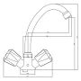 SCHÜTTE Grifo mezclador de lavabo bimando BRILLANT cromado by , Faucets - Ref: Foro24-438690, Price: 51,07 €, Discount: %