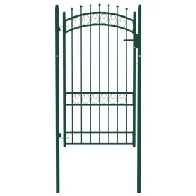 Puerta de valla con picos acero verde 100x175 cm von , Gartentore - Ref: Foro24-146376, Preis: 196,54 €, Rabatt: %