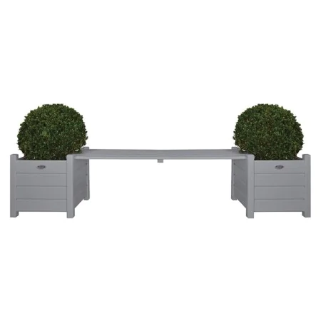 Maceteros grises con banco, Esschert Design CF33G de , Maceteros y jardineras - Ref: Foro24-404625, Precio: 169,17 €, Descuen...