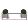 Maceteros grises con banco, Esschert Design CF33G de , Maceteros y jardineras - Ref: Foro24-404625, Precio: 169,17 €, Descuen...