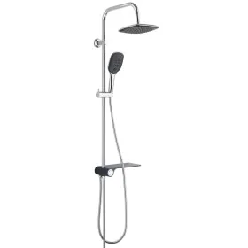 SCHÜTTE Set de ducha fija con bandeja lateral AQUASTAR cromo-antracita by , shower heads - Ref: Foro24-435029, Price: 99,51 €...