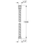 Tiger Flexo de ducha Ultrahose cromado 150 cm de , Conductos de abastecimiento y mangueras - Ref: Foro24-436926, Precio: 22,8...
