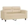 Juego de sofás con cojines 4 piezas tela microfibra crema by , Sofas - Ref: Foro24-3202312, Price: 868,63 €, Discount: %