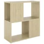 Librería de madera contrachapada roble Sonoma 60x24x63 cm de , Librerías y estanterías - Ref: Foro24-809065, Precio: 33,44 €,...