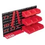 Kit de cajas de almacenaje 34 pzas paneles de pared rojo negro by , Tool cabinets - Ref: Foro24-150811, Price: 28,27 €, Disco...