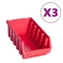 Kit de cajas de almacenaje 34 pzas paneles de pared rojo negro by , Tool cabinets - Ref: Foro24-150811, Price: 28,27 €, Disco...