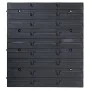 Kit de cajas de almacenaje 34 pzas paneles de pared rojo negro by , Tool cabinets - Ref: Foro24-150811, Price: 28,27 €, Disco...