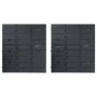 Kit de cajas de almacenaje 34 pzas paneles de pared rojo negro by , Tool cabinets - Ref: Foro24-150811, Price: 28,27 €, Disco...