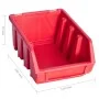 Kit de cajas de almacenaje 34 pzas paneles de pared rojo negro by , Tool cabinets - Ref: Foro24-150811, Price: 28,27 €, Disco...