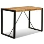 Mesa de comedor de madera maciza de mango rugosa 120 cm by , Kitchen and dining tables - Ref: Foro24-243996, Price: 183,61 €,...