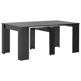 Mesa de comedor extensible negro brillante 175x90x75 cm de , Mesas de cocina y de comedor - Ref: Foro24-283732, Precio: 251,2...