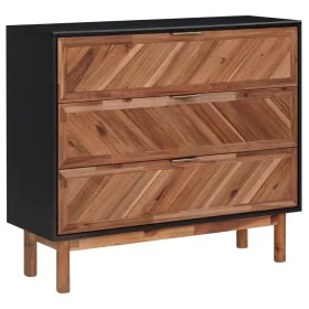Aparador de madera maciza de acacia y MDF 90x33,5x8 cm by , Sideboards - Ref: Foro24-289906, Price: 250,47 €, Discount: %