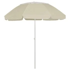 Sombrilla de playa amarillo arena 300 cm de , Sombrillas - Ref: Foro24-314715, Precio: 39,55 €, Descuento: %