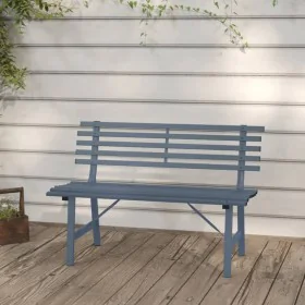 Banco de jardín acero gris 110 cm de , Bancos de jardín - Ref: Foro24-317136, Precio: 84,87 €, Descuento: %