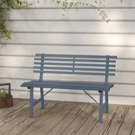 Banco de jardín acero gris 110 cm de , Bancos de jardín - Ref: Foro24-317136, Precio: 84,87 €, Descuento: %