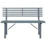 Banco de jardín acero gris 110 cm de , Bancos de jardín - Ref: Foro24-317136, Precio: 84,87 €, Descuento: %